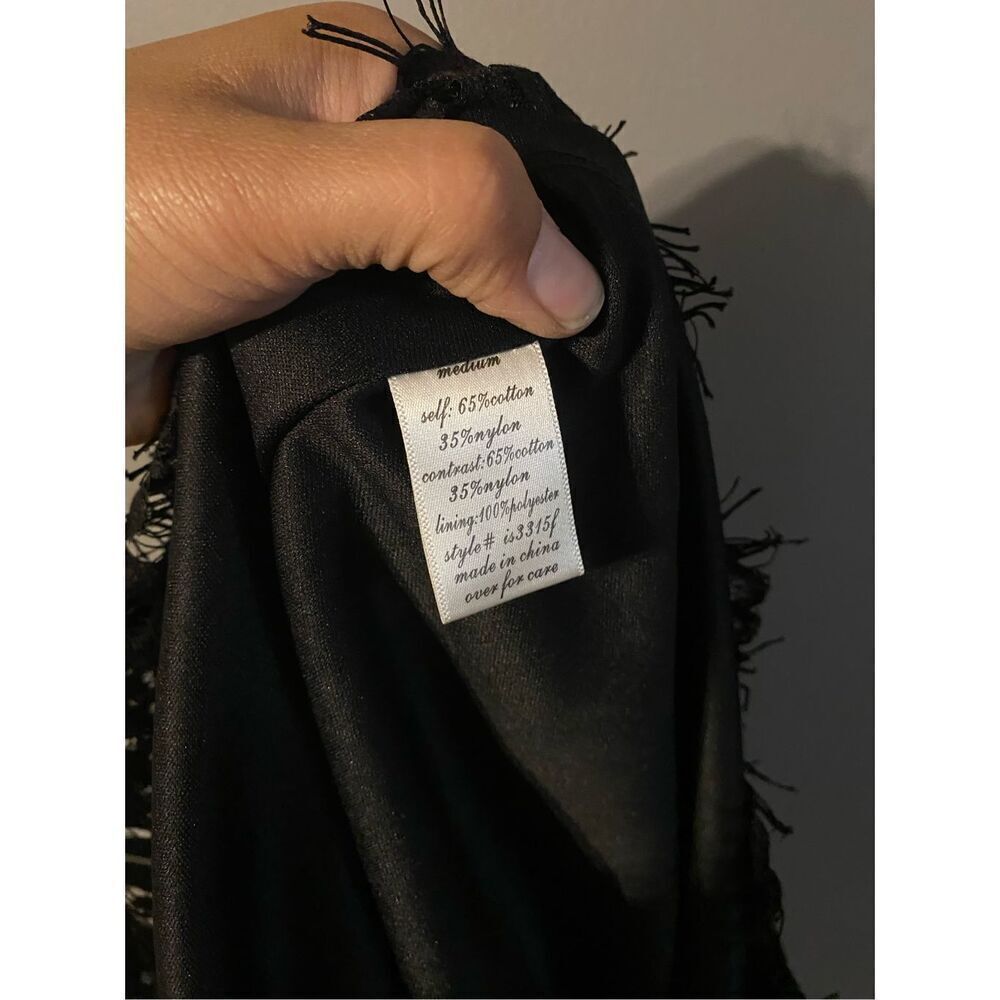 Alya Black Lace Floral Layered A Line Skirt Size Medium NWOT - Picture 7 of 7
